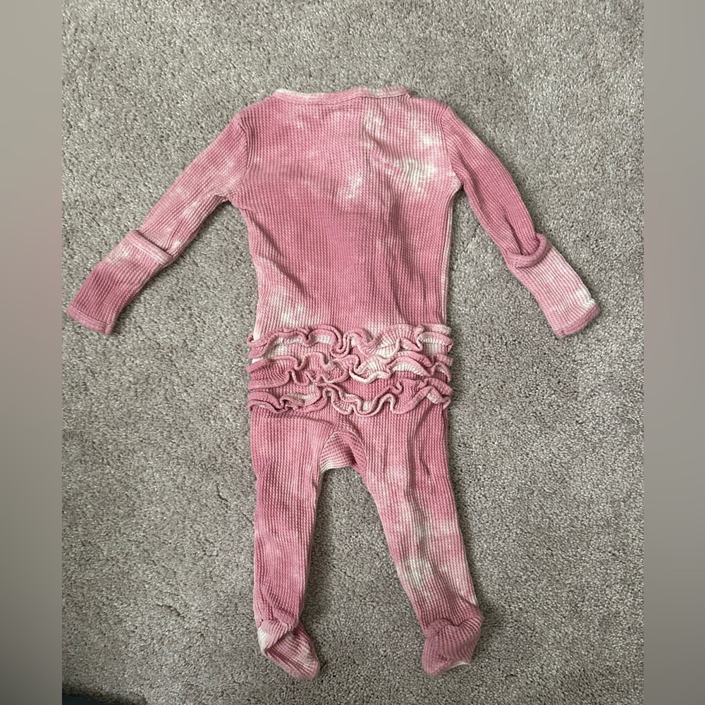 Spearmint Pink Tie-Dye Sleeper 0-3m
